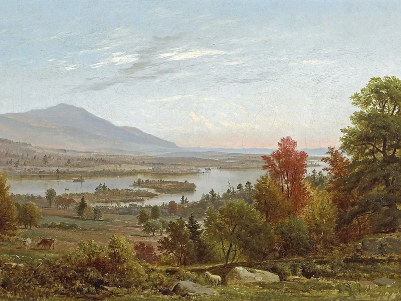 1813-Samuel Lancaster Gerry - Il lago Winnipesaukee in ottobre, 1858